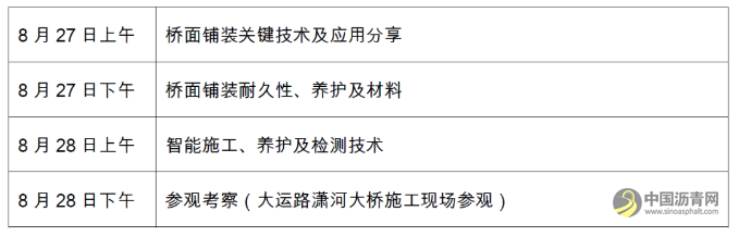 第二屆重載瀝青與橋面鋪裝技術(shù)大會邀請函！ 瀝青網(wǎng)，sinoasphalt.com