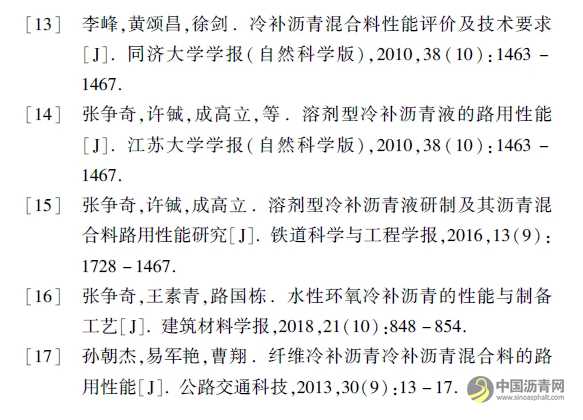 添加再生料的冷補瀝青混合料組成設計與性能評價 瀝青網(wǎng)，sinoasphalt.com